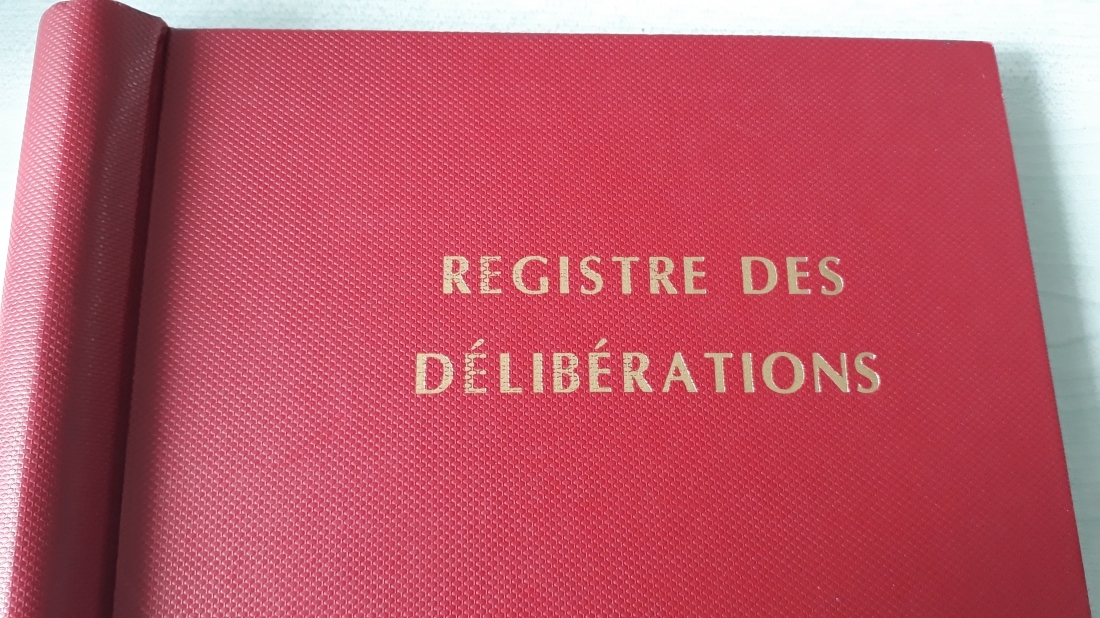 Registre des d&eacute;lib&eacute;rations