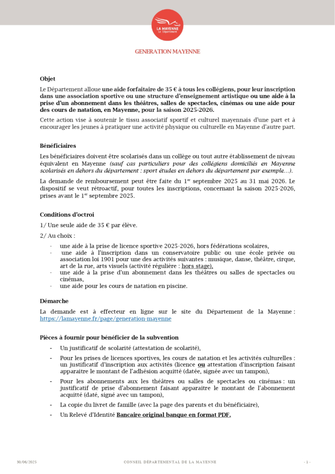 generation mayenne