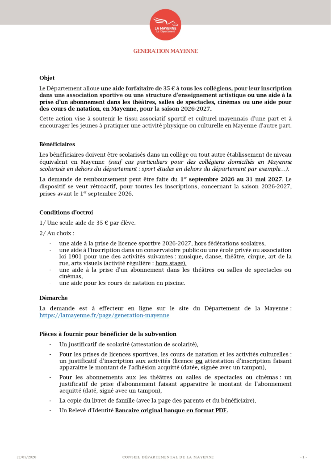 generation mayenne