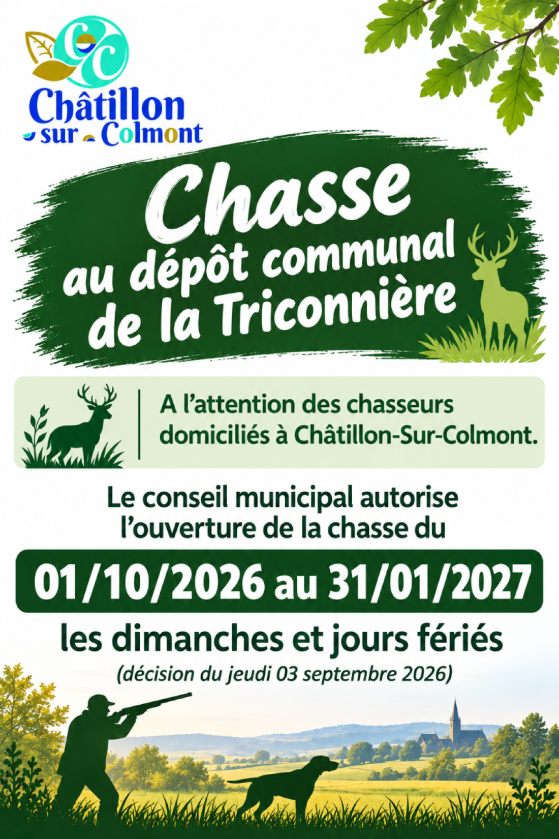 Chasse au d&eacute;p&ocirc;t communal de la Triconni&egrave;re